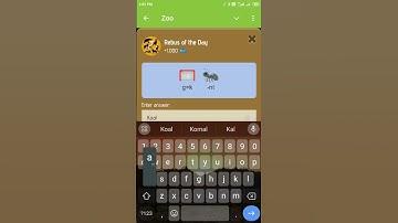 ZOO mining game rebus of the day || 21st January || #zoo #rebuspuzzles