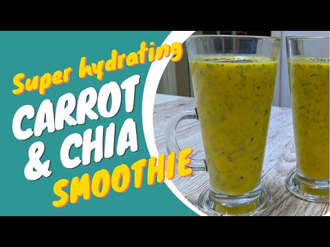 Carrot and chia smoothie drink - Napitak od mrkve i cija sjemenki - by Tips and Tricks