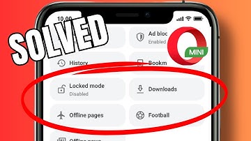 How to enable saved passwords in Opera Mini