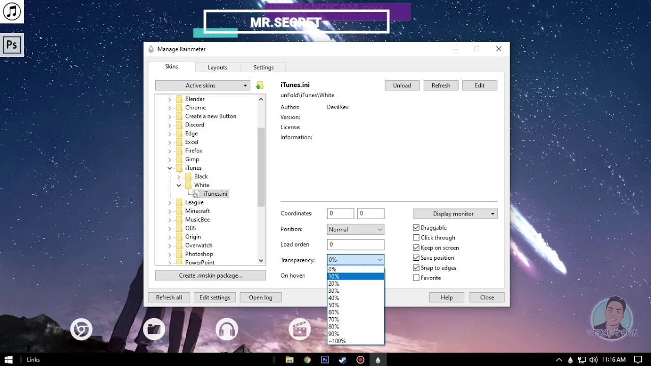 Customized Desktop Using Rainmeter Kimi No Na Wayour Name Theme Dubai Khalifa