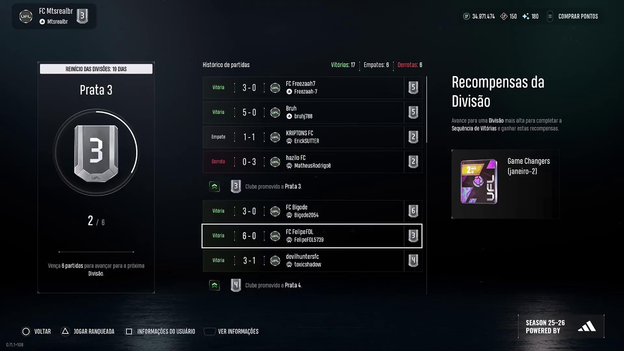 UFL AO VIVO RANGUEADA!! PS5!!