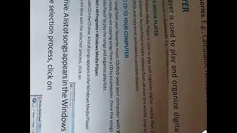 Class 6 computer window media player and using built templates