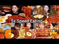 5x Speed Korean Spicy Mukbang BEST FOOD COMPILATION ASMR MUKBANG Satisfying Eating Sound