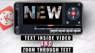 Video under Text and Text Mask Transition || Kinemaster Tutorial