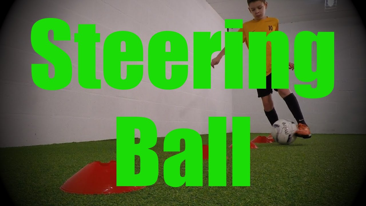 Steering Ball Cones Dribbling Drills Soccer (Football) Ball Mastery