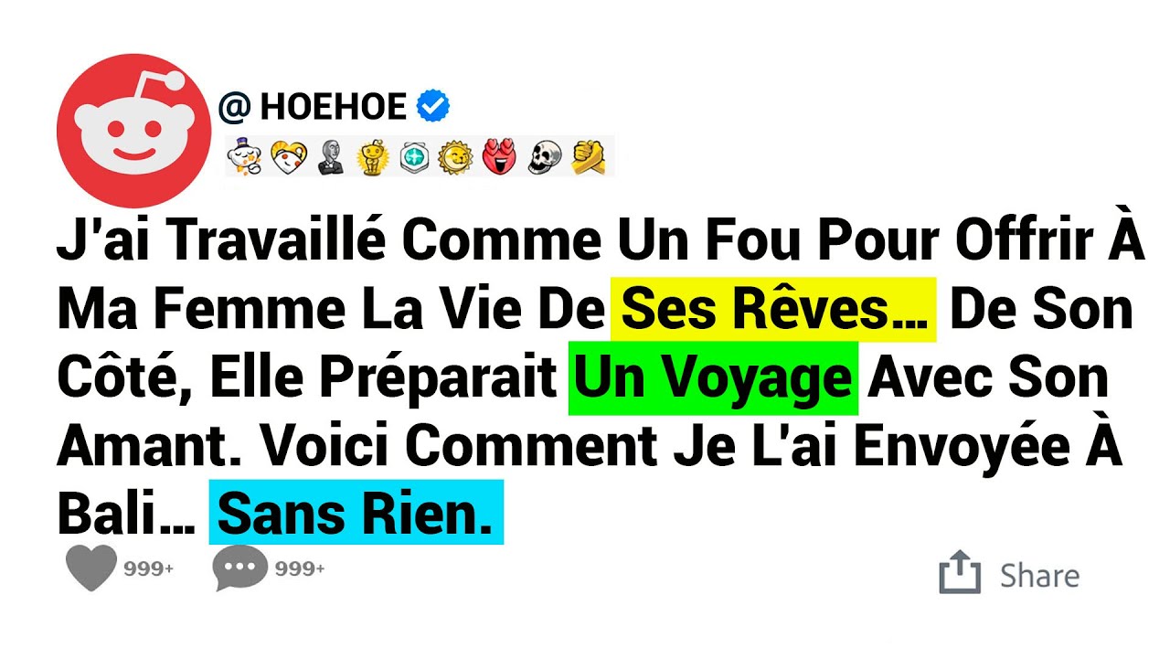 J’ai Travaillé Comme Un Fou Pour Offrir À Ma Femme La Vie De Ses Rêves… De Son Côté,...