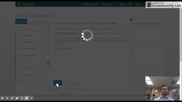 Creating a new Powerschool Learning Class and applying a template