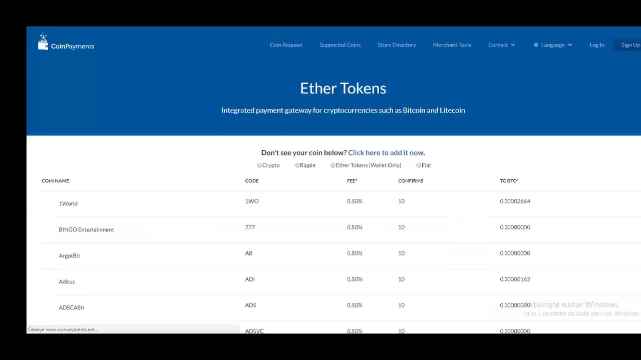 SLT TOKEN IS NOW LISTED ON COINPAYMENTS / 2018.