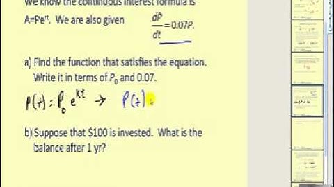 Exponential Growth Models  Part 1 of 2