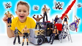 Vlad e Niki fanno sport insieme ai giocattoli della WWE e diventano più forti screenshot 2