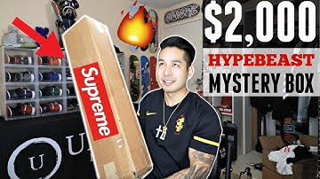Unboxing An INSANE $2000 Hypebeast Mystery Box! YOUVE NEVER SEEN THIS SUPREME ITEM BEFORE!