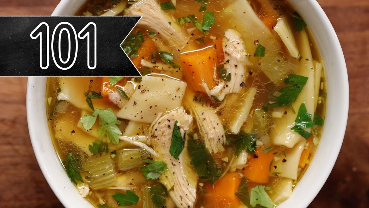 The Best Homemade Chicken Noodle Soup - YouTube
