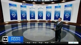 Storms and rain are expected throughout the next couple of days in South Florida
