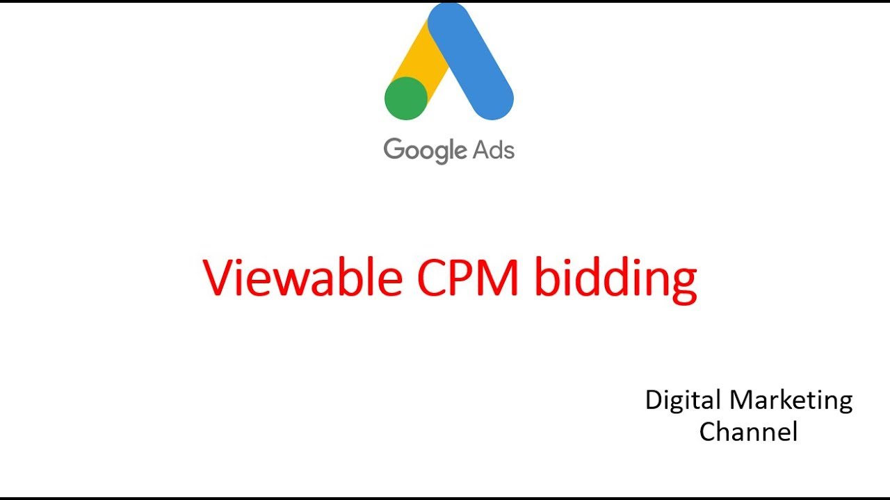 fup Oversigt Calamity Viewable CPM bidding, Google ads - YouTube