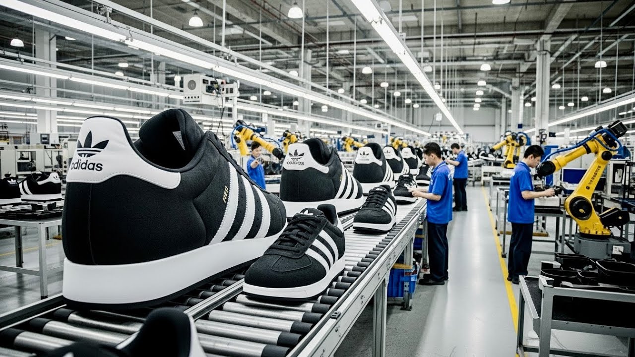 FULL PROCESS | Inside the Adidas Shoe Factory – How Millions of ...