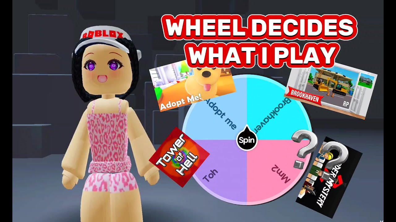 Wheel Decides What Roblox Game I Play! - YouTube
