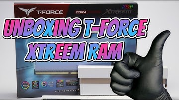 Unboxing T-force Xtreem ARGB White RAM - ASMR
