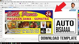 Membuat Banner Spanduk Rumah Makan Dengan Mudah | Tutorial CorelDRAW