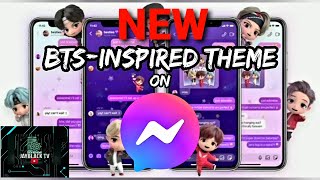 BTS - INSPIRED THEME ON FB MESSENGER | HOW TO CHANGE YOUR THEME TO BTS (TinyTAN) screenshot 5