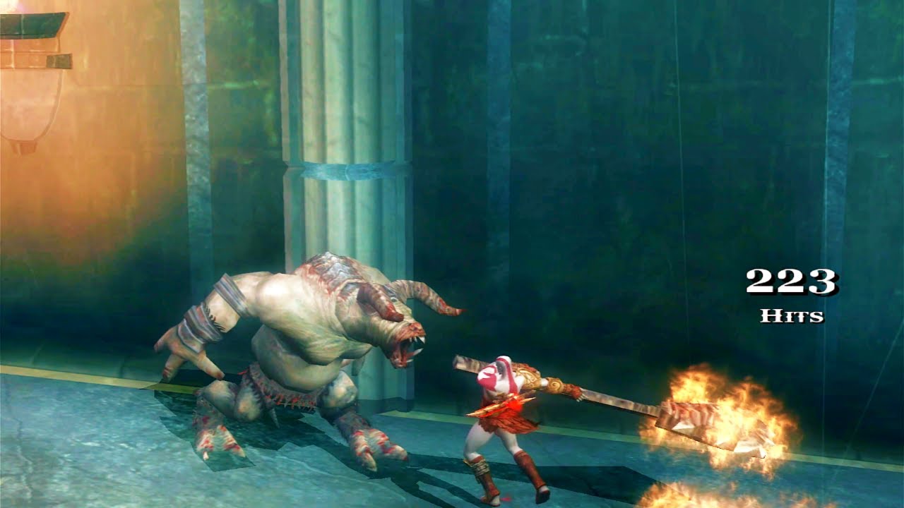 God of War 2: Kratos Fights Throne of Lahkesis Chamber (4K 60FPS)