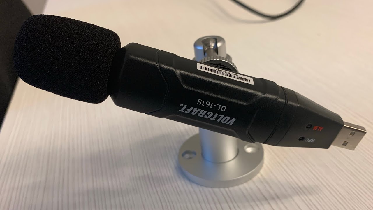 Voltcraft DL-161S  USB sound noise level meter data logger - 31,5 Hz - 8 kHz, 30-130 dB