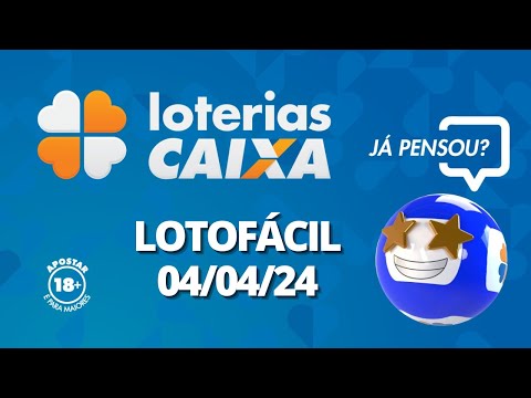 Resultado da Lotofácil - Concurso no 3070 - 04/04/2024