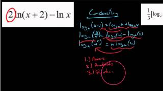 HPC 3.3.3,  Condensing logarithmic expressions