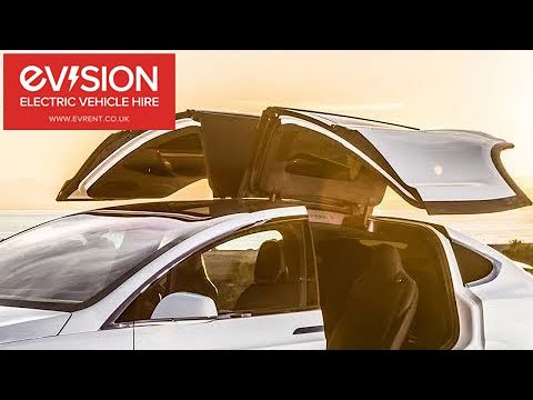 Evision Electric Vehicle Hire Tesla Model X Doors Closing