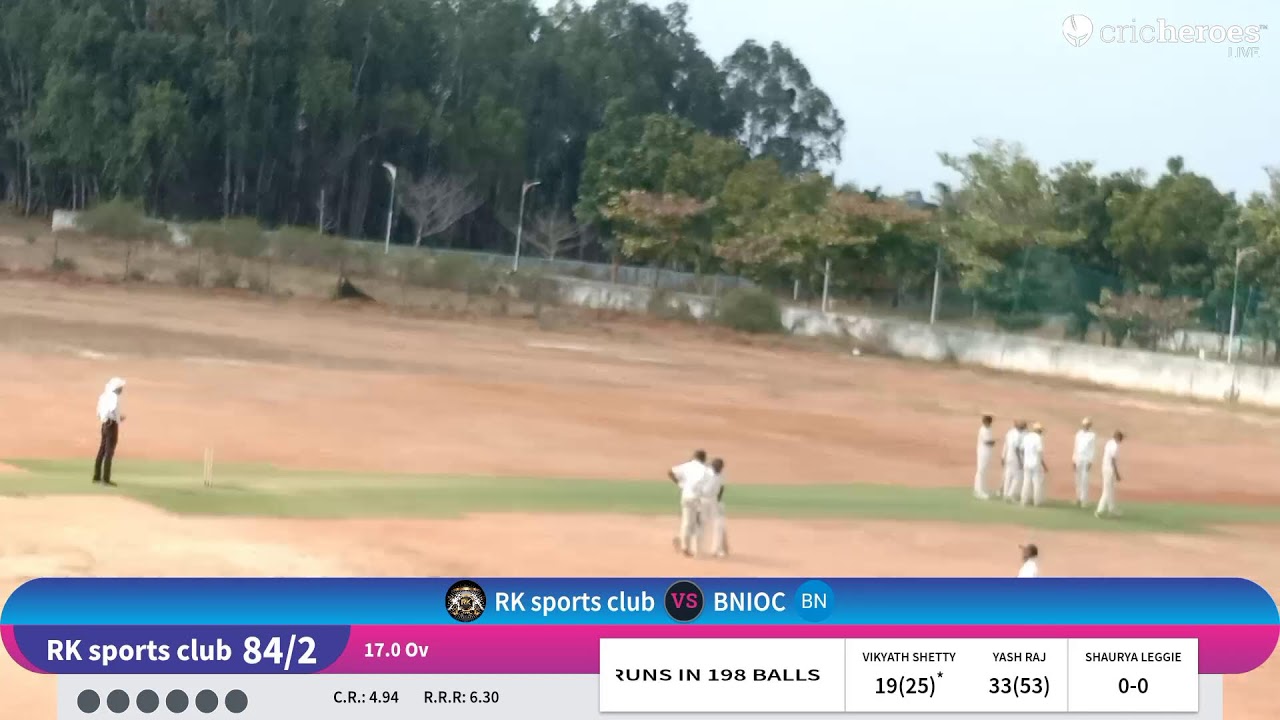 BNIOC vs RK sports club live cricket match | Ramaiah Practice Match live - Ramaiah Cricket Ground Be