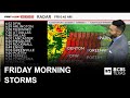 Storms moving through North Texas Friday morning, with strong winds and flooding possible