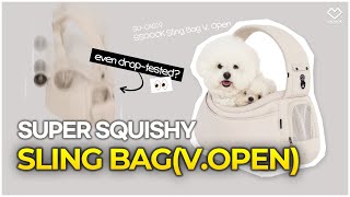 Sturdy yet soft Meet the new SSOOOK Open Sling Bag!🎒🐾