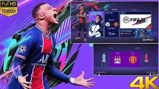 FIFA 21 MOBILE OFFLINE ANDROID ATUALIZADO NEW UPDATE MENU TRANSFER/KITS/CÂMERA BEST GRAPHIC FULL HD