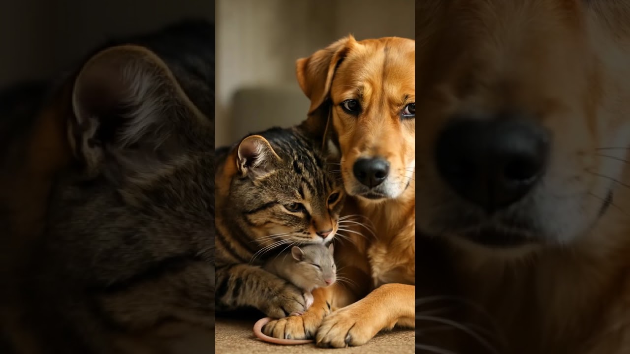 CatDog & Baby Mouse’s Unexpected Bond 🐱🐶 Heartwarming Animal Family Moments 
