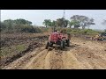 Mahindra 5850di tractar stuck with trolley loadsubscribe farmer jcb