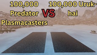 100,000 Predator Plasmacasters Versus 100,000 Uruk-Hai Ultimate Epic Battle Simulator 2