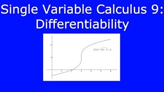 SVC 9: Differentiability