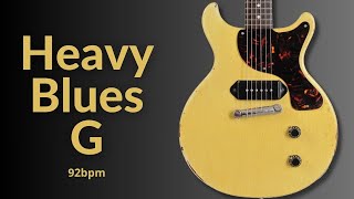 Heavy Groove Blues Guitar Backing Track in G Major