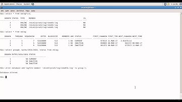 059 Oracle DBA Complete Tutorial - REDO Logfile Management Demo 1
