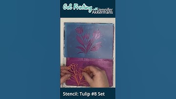 Layered Tulip Stencils for Mixed Media 🌷