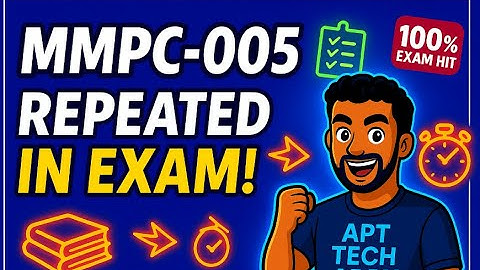 Don’t Miss These MMPC 005 Topics! 🔥 Score High in IGNOU MBA Exam | 2025 HINDI