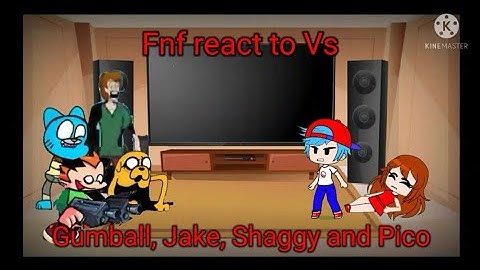 Fnf react to Vs Gumball, Jake, Shaggy and Pico! (PibbyXFnf) Gacha club.
