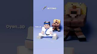 Minecraft Karate Steve vs. Weapon Projectiles 🥋 | Blender Animation [4K]