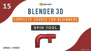 How To Use Spin Tool in Blender - Class 15 | Blender Course in Hindi / Urdu || Learn Axis