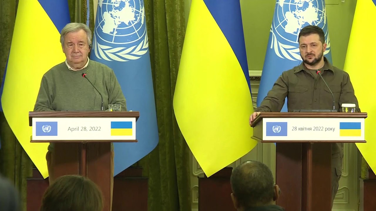 UN Secretary-General Guterres & Volodymyr Zelenskyy Hold Press Conference I LIVE