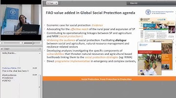 FAO webinar on resilience #4 – Shock-responsive social protection for resilience building