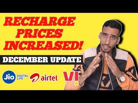 Jio, Airtel & Vi Price Hike! 😱 Big December Recharge Update Explained