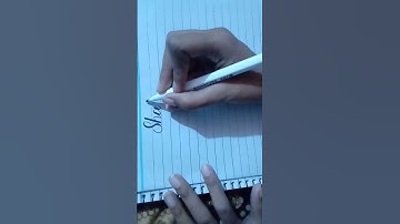 how to right name SHAHID in cursive writing #cursive
