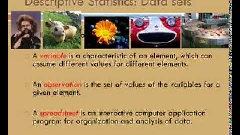 The Vocabulary of Statistics Part 1