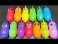 Balloon Characters Slime Mixing | Clear, Glossy & Clay ASMR #234