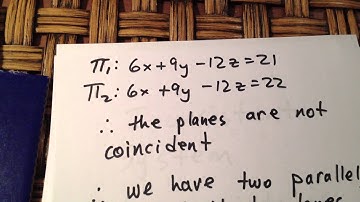 Intersection of Two Planes (inconsistent system)